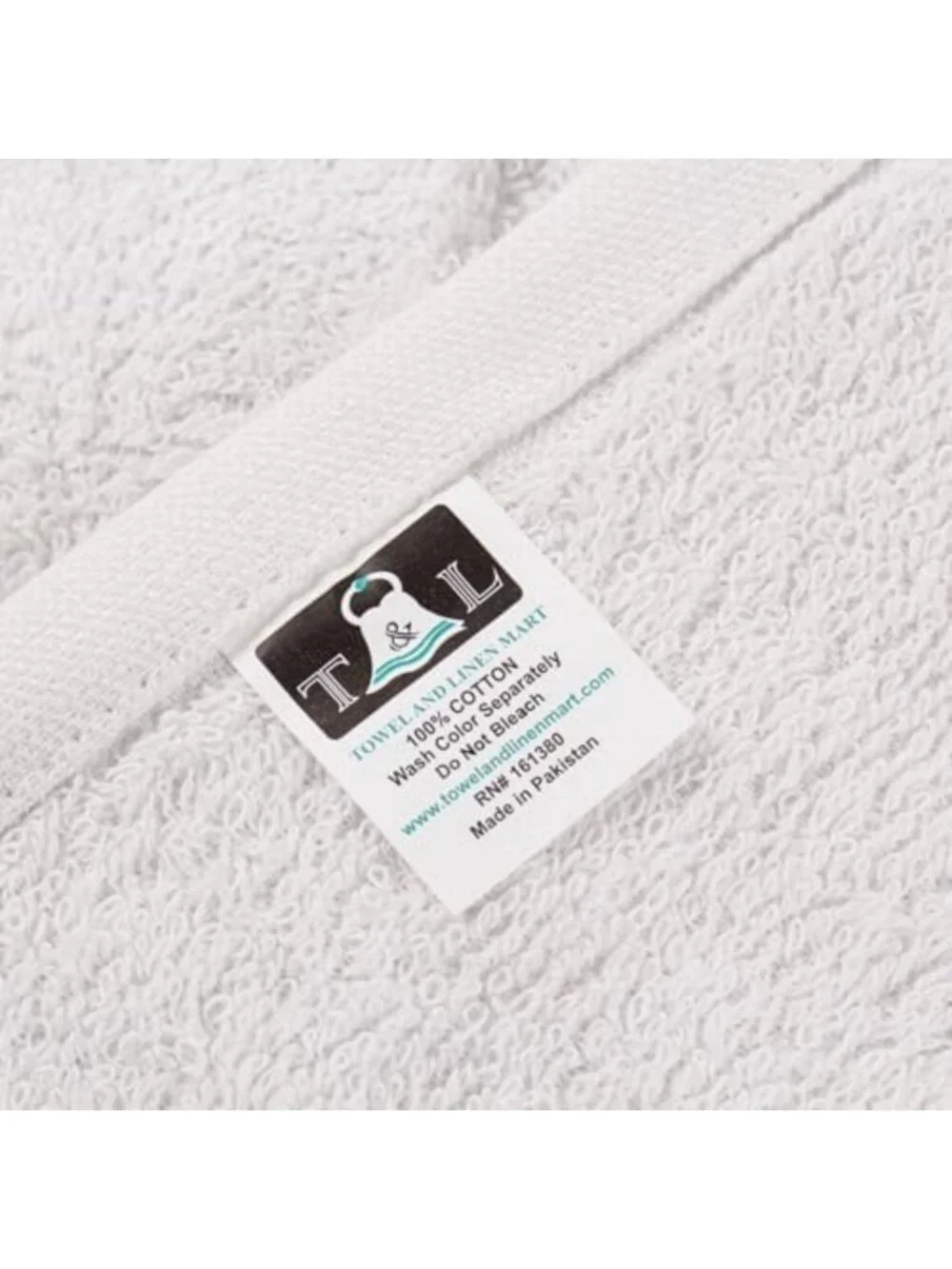 6 Pack White Bath Towels Set - 100% Cotton, Quick Dry, Super Absorbent, Soft